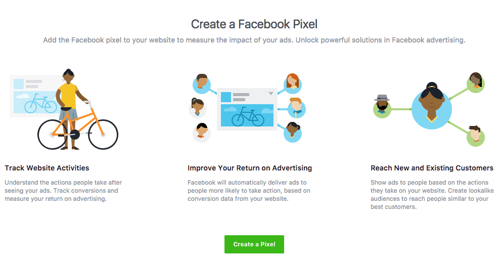 Create Facebook pixel