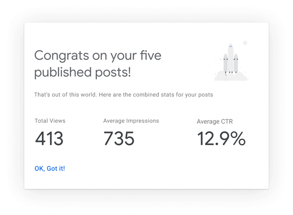 Google Site Kit publisher dashboard