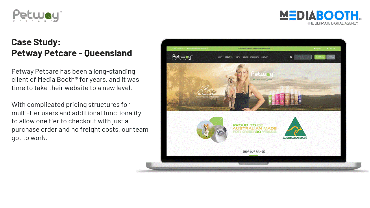 Petway Petcare Web Design Example