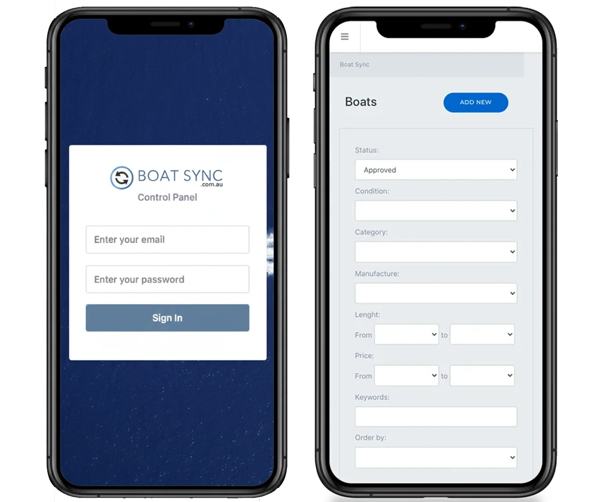 BoatSync marine listing automation