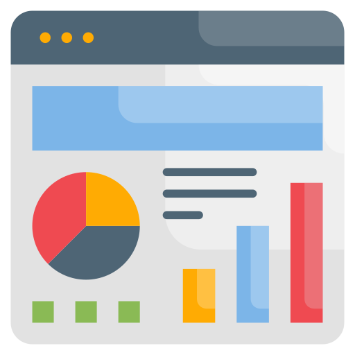 Landing page analytics icon