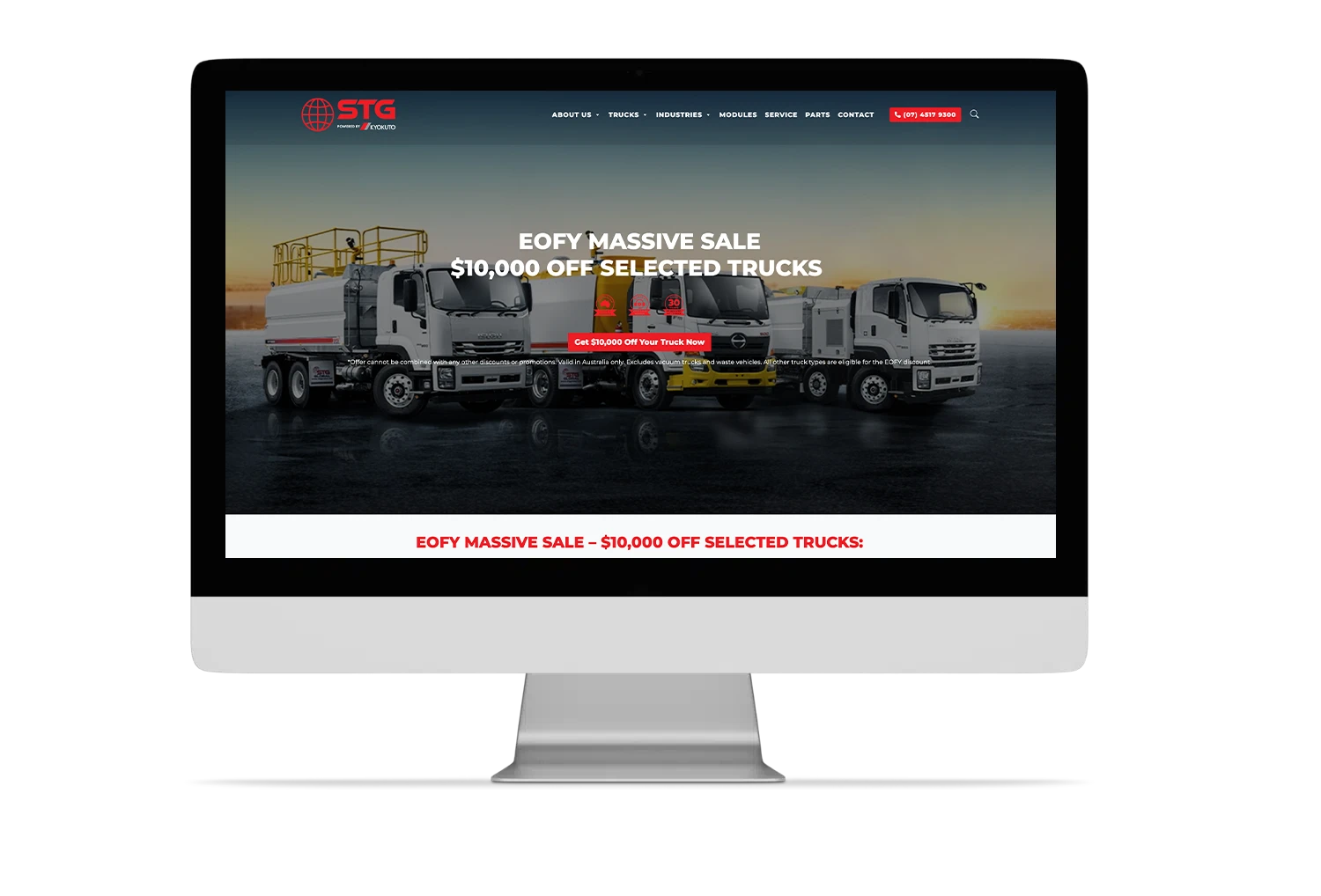Landing page campaign example
