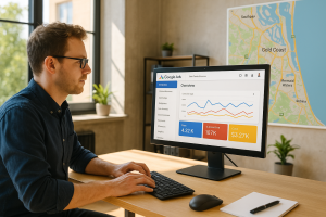 Gold Coast AdWords specialist working on Google Ads campaign