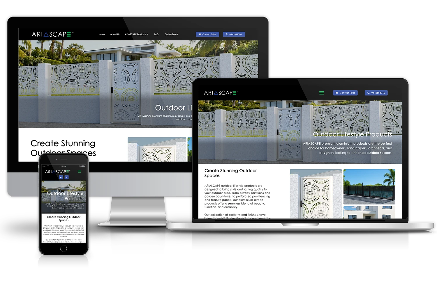Ariascape website