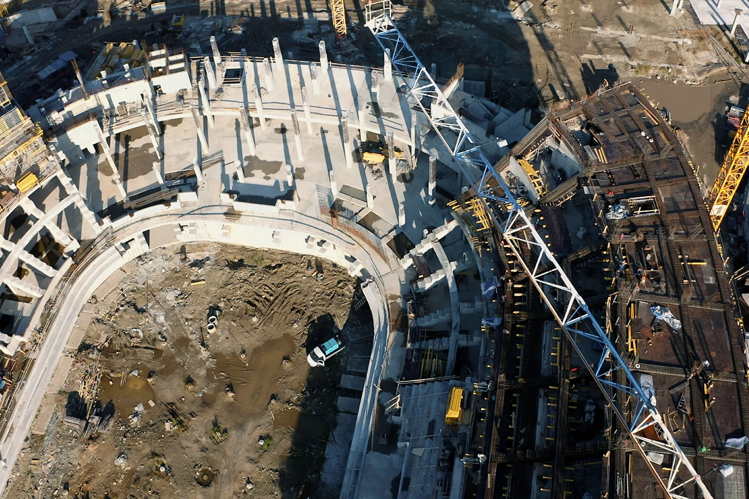 Construction site photography