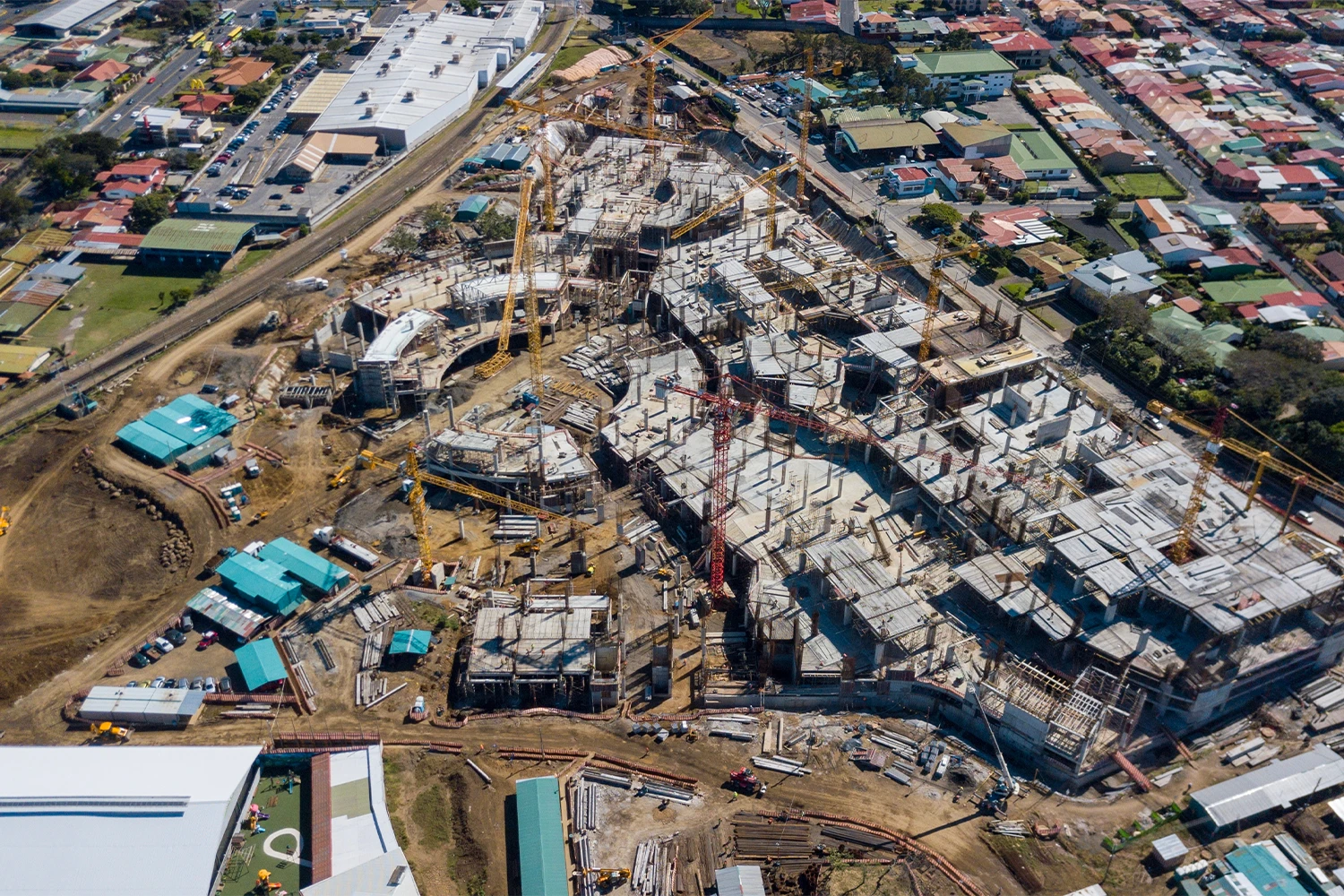 Development site aerial photography
