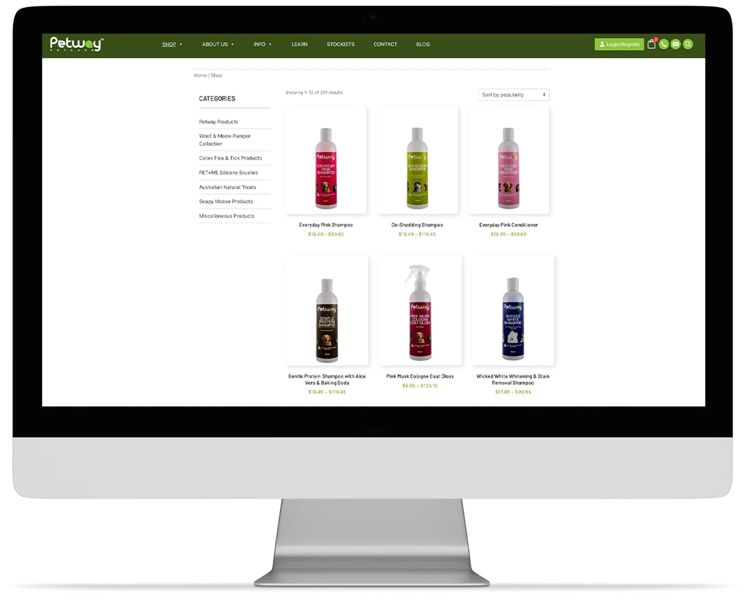 WordPress ecommerce website