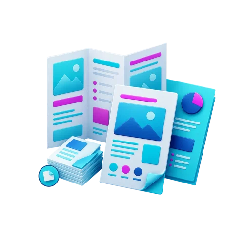 Brochure and flyer design