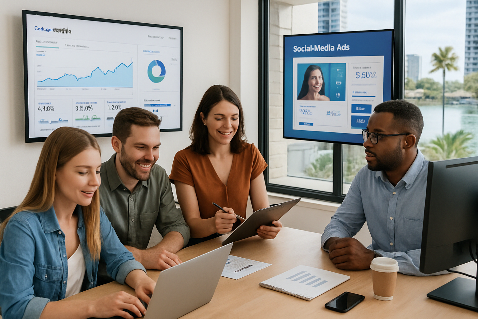 Gold Coast online marketing agency team working on automation and video strategies