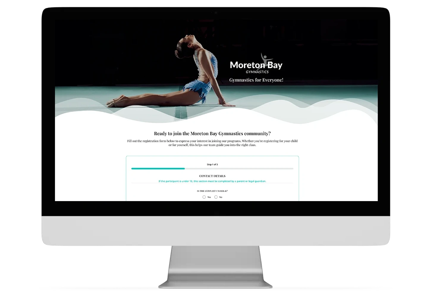 Landing page audience targeting example