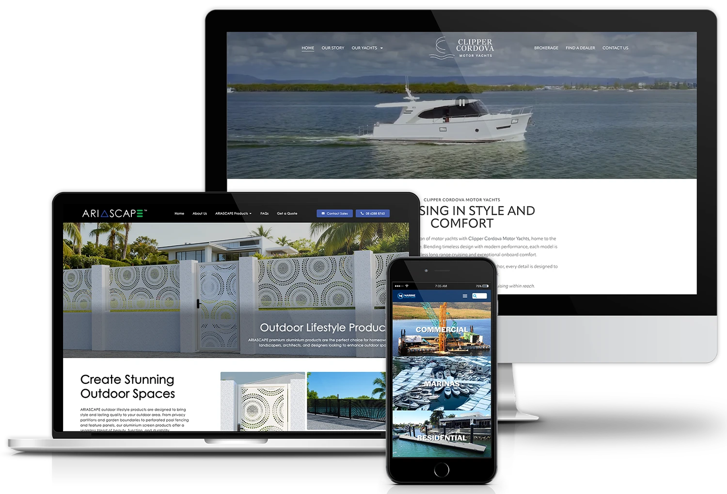 Media Booth web design example