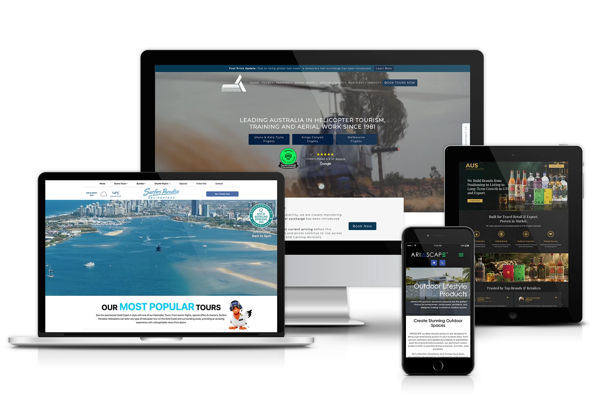 Gold Coast website design and development services