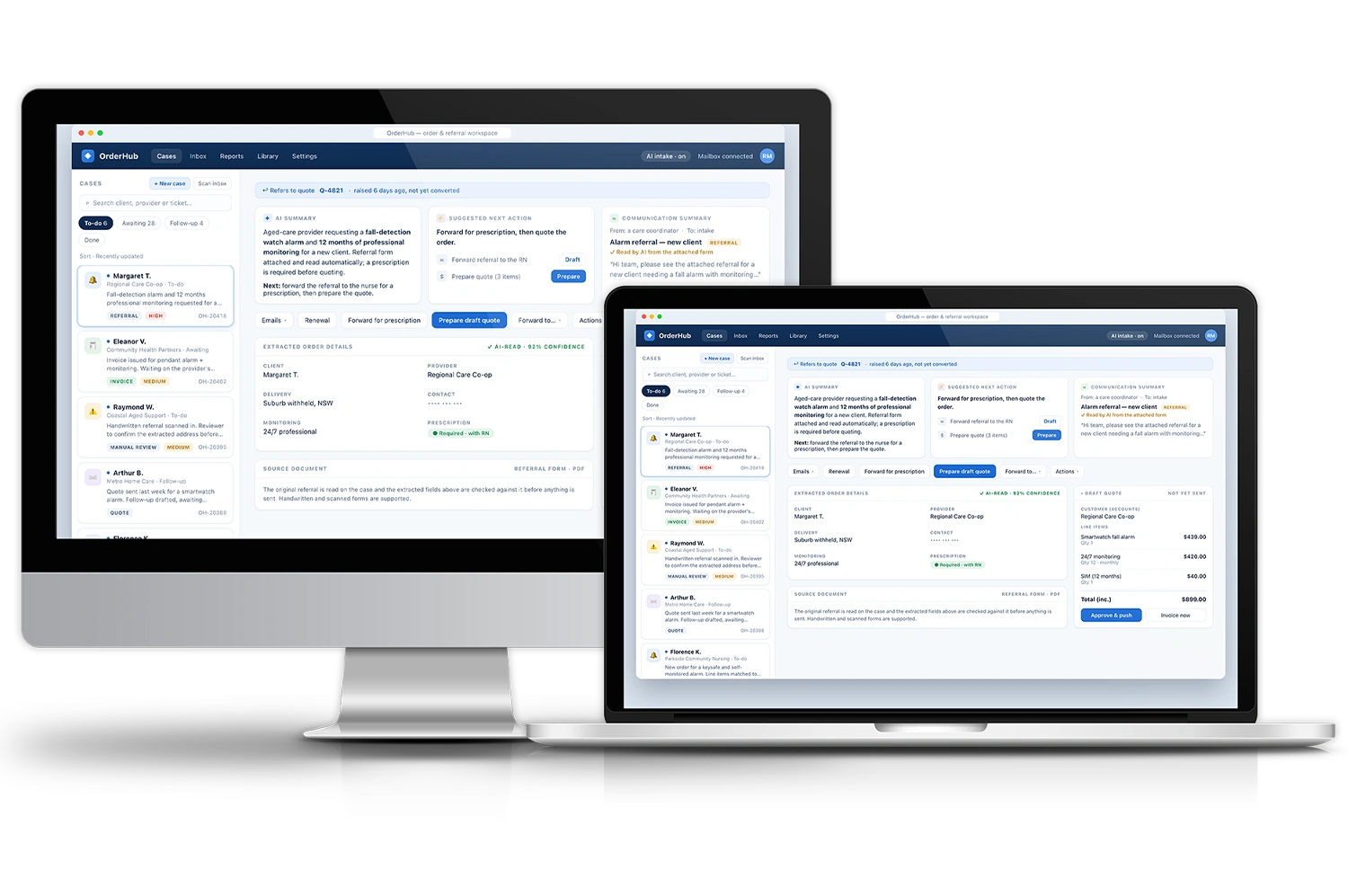 AI healthcare referral processing platform