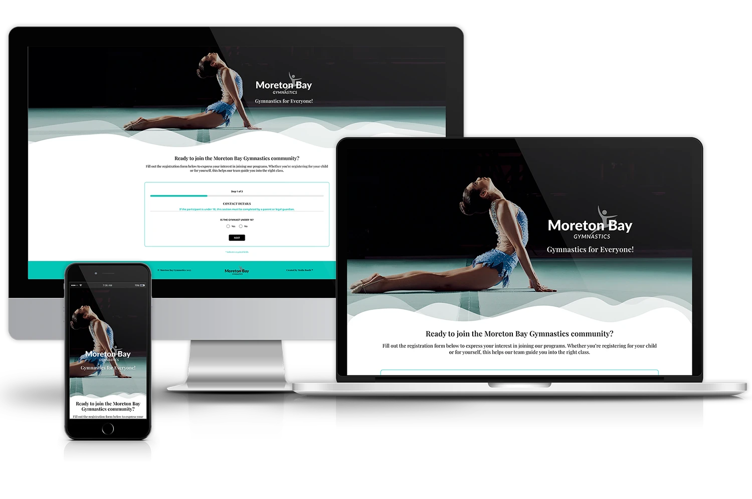 Moreton Bay Gymnastics landing page